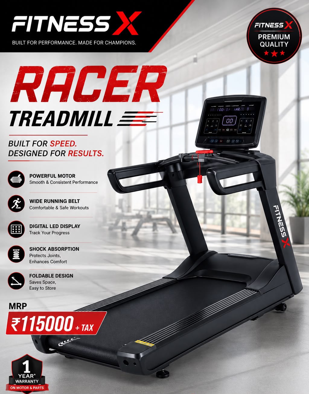 Fitness X Racer Treadmill
